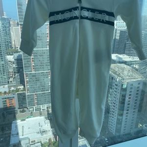 Moncler footless onsie sz 6/9 months